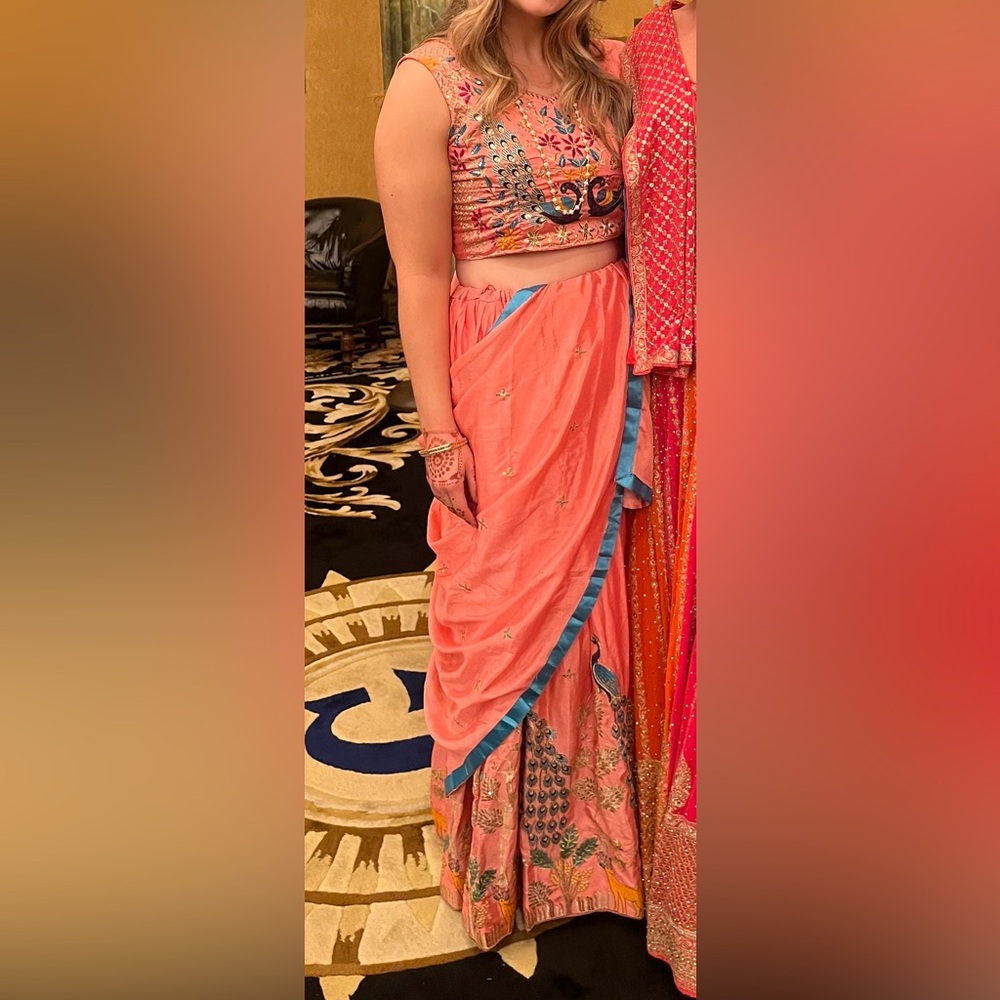 Gorgeous pink lehenga (3 pieces).